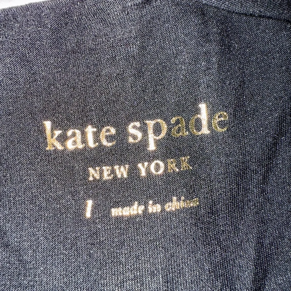 kate spade Black Shift Dress with Pink Trim